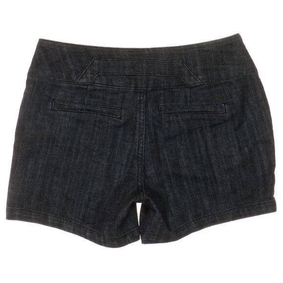 Maurices Chino Shorts Size 1/2 W27 Juniors Dark Wash Blue Denim Stretch - Picture 2 of 6